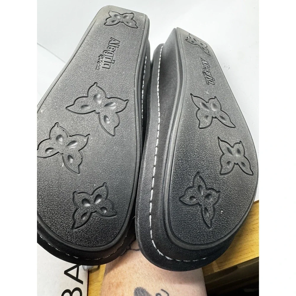 Alegria Comfort Shoes Women's EU 40/ 8.5 Black Leather Slip On Classic  EUC SB20